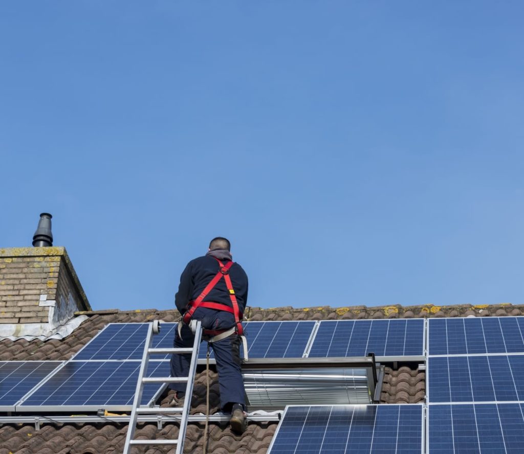 Campo de paneles solares